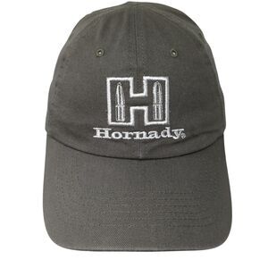 H Hornady Strapback Hat Green One Size Adjustable Embroidered 6 Panel